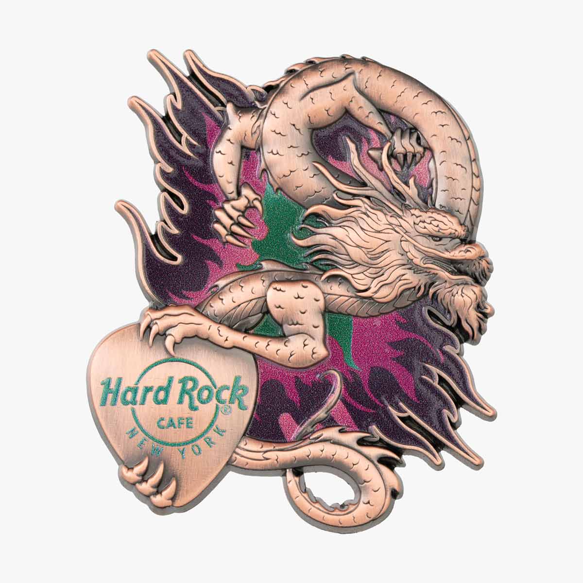 3D Asia Dragon Pin image number 1